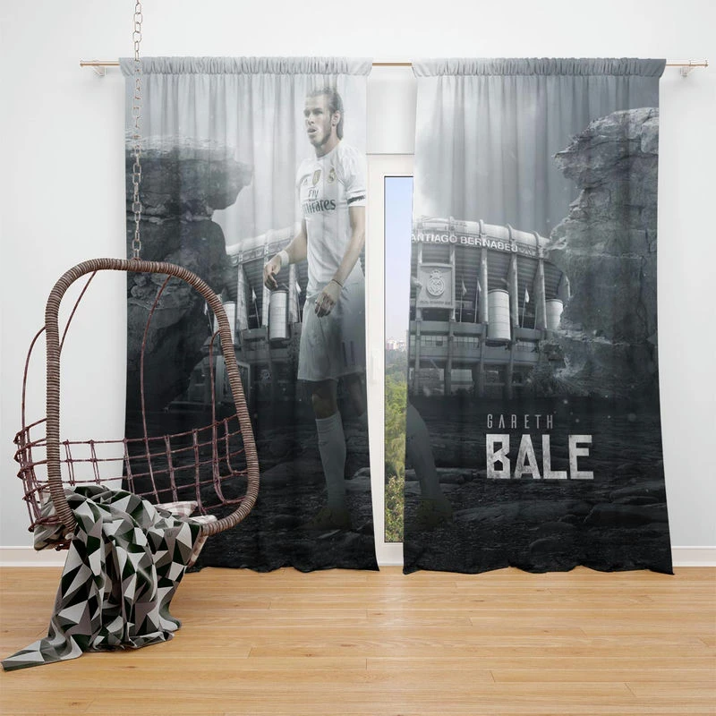 Gareth Bale UEFA Champions League Player Window Curtain