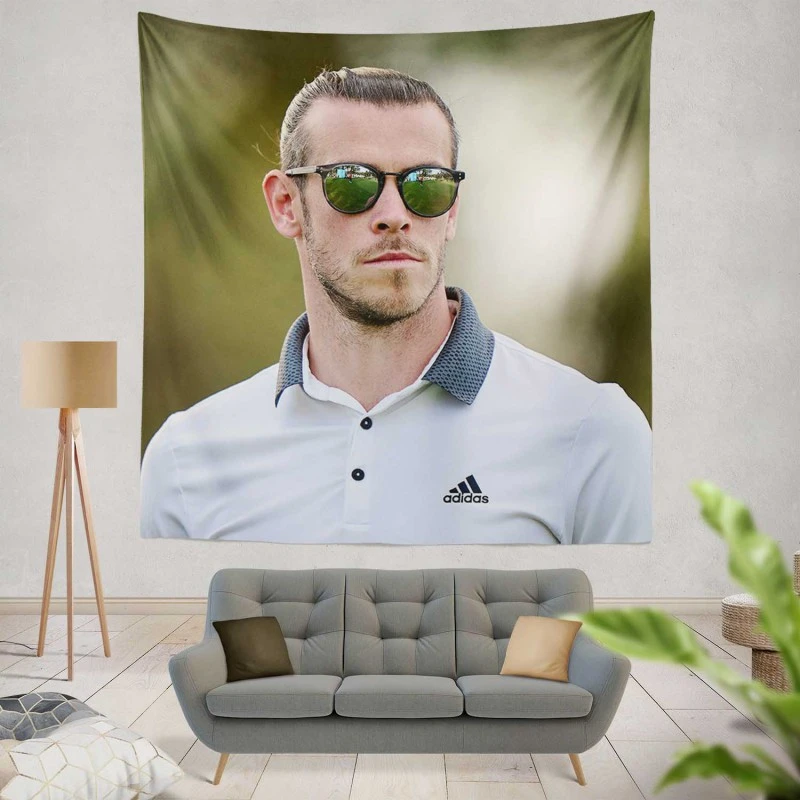 Gareth Bale Welsh Golfer Soccer Player Tapestry