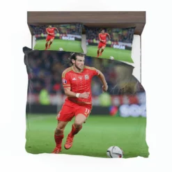 Gareth Bale in Welsh Red Jercey Bedding Set 1