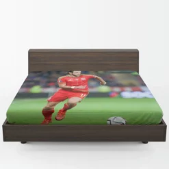 Gareth Bale in Welsh Red Jercey Fitted Sheet 1