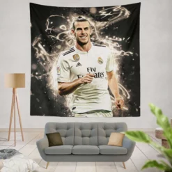 Gareth Frank Bale  Real Madrid Football Player Tapestry