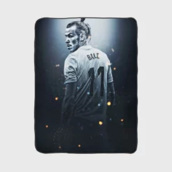 Gareth Frank Bale  Real Madrid White Jercey Fleece Blanket 1