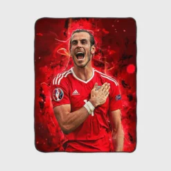 Gareth Frank Bale  Wales Soccer Player Fleece Blanket 1