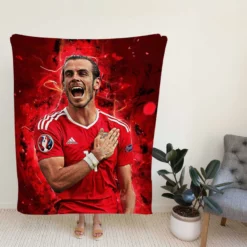 Gareth Frank Bale  Wales Soccer Player Fleece Blanket