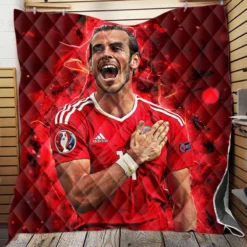 Gareth Frank Bale  Wales Soccer Player Quilt Blanket