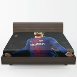 Gerard Pique Awarded Spanish Football Player Fitted Sheet 1