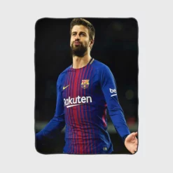 Gerard Pique Awarded Spanish Football Player Fleece Blanket 1