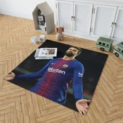 Gerard Pique Awarded Spanish Football Player Rug 1