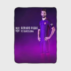 Gerard Pique Best Defend Football Player Fleece Blanket 1