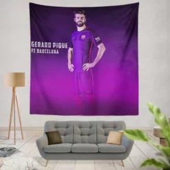 Gerard Pique Best Defend Football Player Tapestry