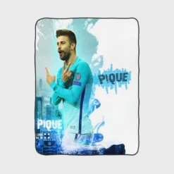 Gerard Pique Classic Barcelona Football Player Fleece Blanket 1