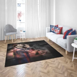 Gerard Pique Energetic Barcelona Football Player Rug 2