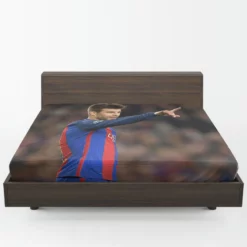 Gerard Pique Excellent Spanish Football Player Fitted Sheet 1