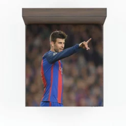 Gerard Pique Excellent Spanish Football Player Fitted Sheet