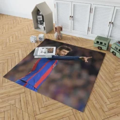 Gerard Pique Excellent Spanish Football Player Rug 1