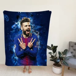 Gerard Pique FIFA World Cup Winning Player Fleece Blanket