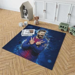 Gerard Pique FIFA World Cup Winning Player Rug 1