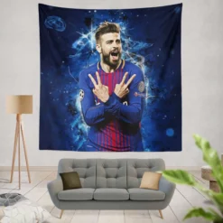 Gerard Pique FIFA World Cup Winning Player Tapestry