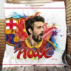 Gerard Pique Famous Barcelona Football Player Quilt Blanket