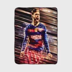 Gerard Pique La Liga Football Player Fleece Blanket 1