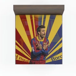 Gerard Pique Populer Barcelona Football Player Fitted Sheet