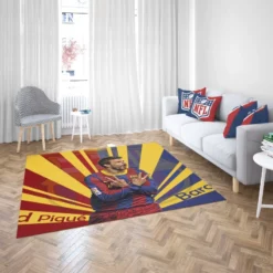 Gerard Pique Populer Barcelona Football Player Rug 2