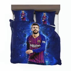 Gerard Pique Strong Barcelona Defend Football Player Bedding Set 1