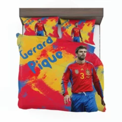 Gerard Pique Top Ranked Spanish Football Player Bedding Set 1
