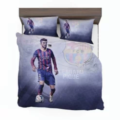 Gerard Pique in Barcelona Striped Jersey Bedding Set 1