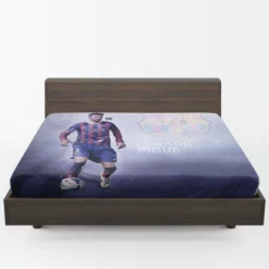 Gerard Pique in Barcelona Striped Jersey Fitted Sheet 1