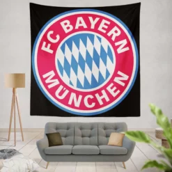 German Football Club FC Bayern Munich Logo Tapestry
