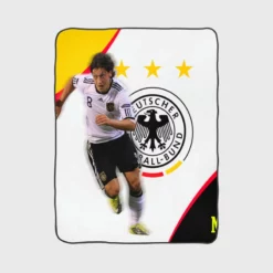 German Sports Player Mesut Ozil Fleece Blanket 1