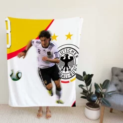 German Sports Player Mesut Ozil Fleece Blanket