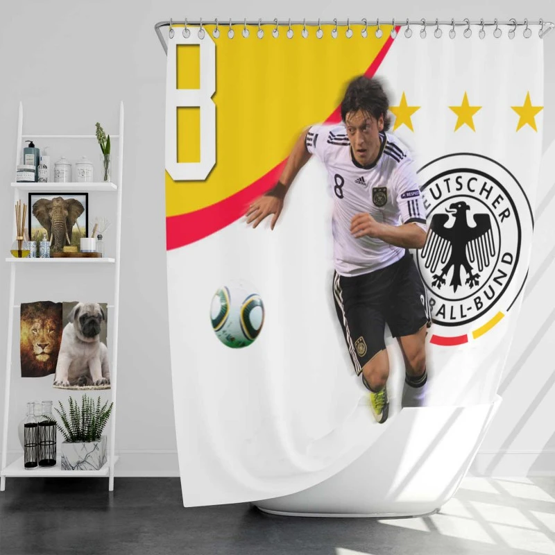 German Sports Player Mesut Ozil Shower Curtain