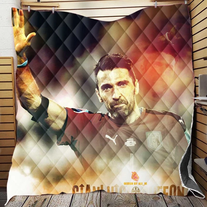 Gianluigi Buffon Classic Juventus Football Player Quilt Blanket