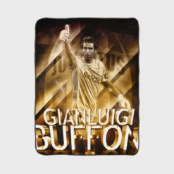 Gianluigi Buffon Coppa Italia Football Player Fleece Blanket 1