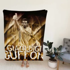 Gianluigi Buffon Coppa Italia Football Player Fleece Blanket
