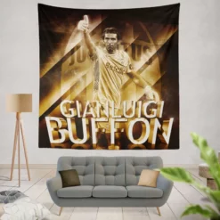 Gianluigi Buffon Coppa Italia Football Player Tapestry