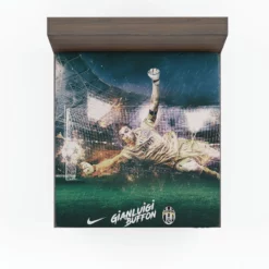 Gianluigi Buffon Exciting Juve Football GoalKeeper Fitted Sheet