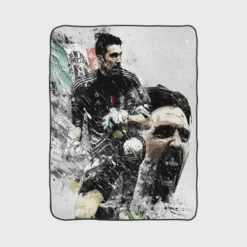 Gianluigi Buffon Italian Professional Football Player Fleece Blanket 1