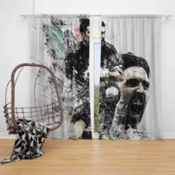 Gianluigi Buffon Italian Professional Football Player Window Curtain