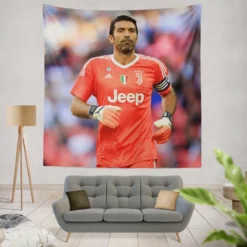 Gianluigi Buffon Strong Juventus Captain Tapestry
