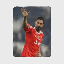 Gianluigi Buffon Top Ranked Juve Football Player Fleece Blanket 1