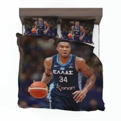 Giannis Antetokounmpo Powerful NBA Basketball Player Bedding Set 1