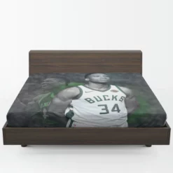 Giannis Antetokounmpo Professional NBA Player Fitted Sheet 1