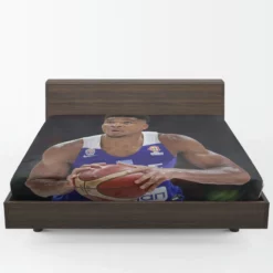 Giannis Antetokounmpo Strong Basketball Player Fitted Sheet 1