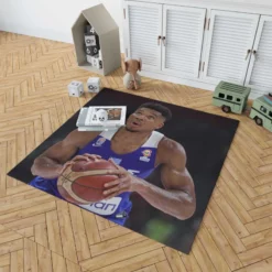 Giannis Antetokounmpo Strong Basketball Player Rug 1