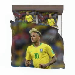 Gifted Brazil Football Player Neymar Bedding Set 1