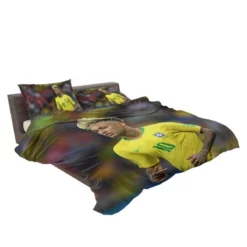 Gifted Brazil Football Player Neymar Bedding Set 2