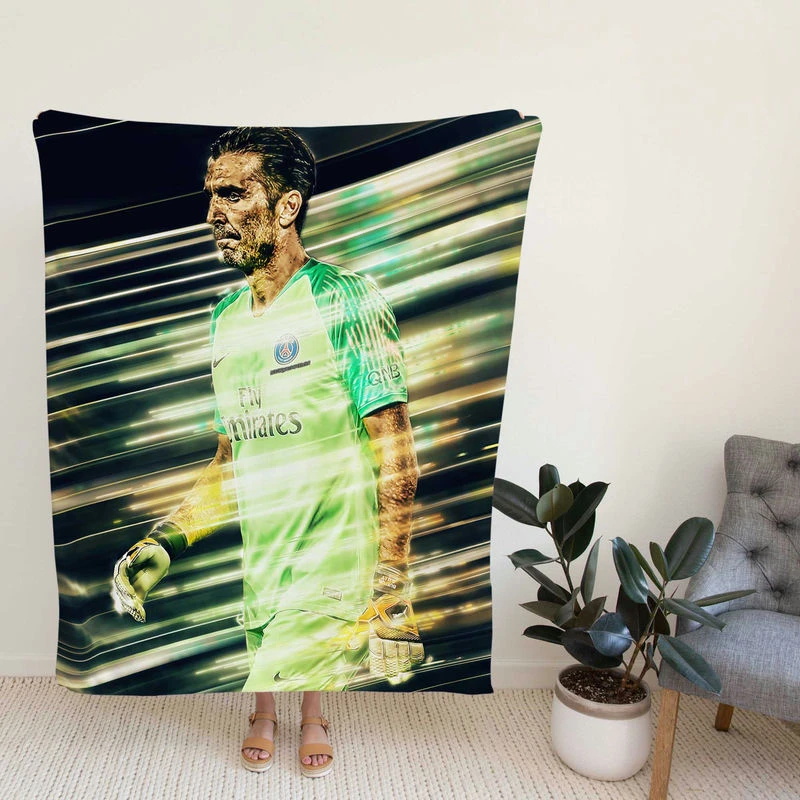 Gigi Buffon  Professional PSG Football Player Fleece Blanket